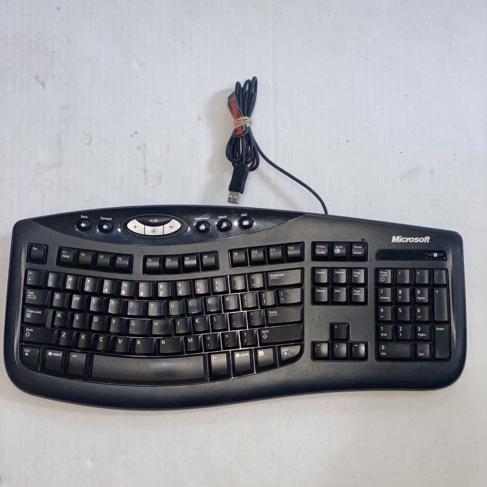 Microsoft Comfort Curve Keyboard 2000 v1.0 KU-0459 USB Ergonomic, Tested